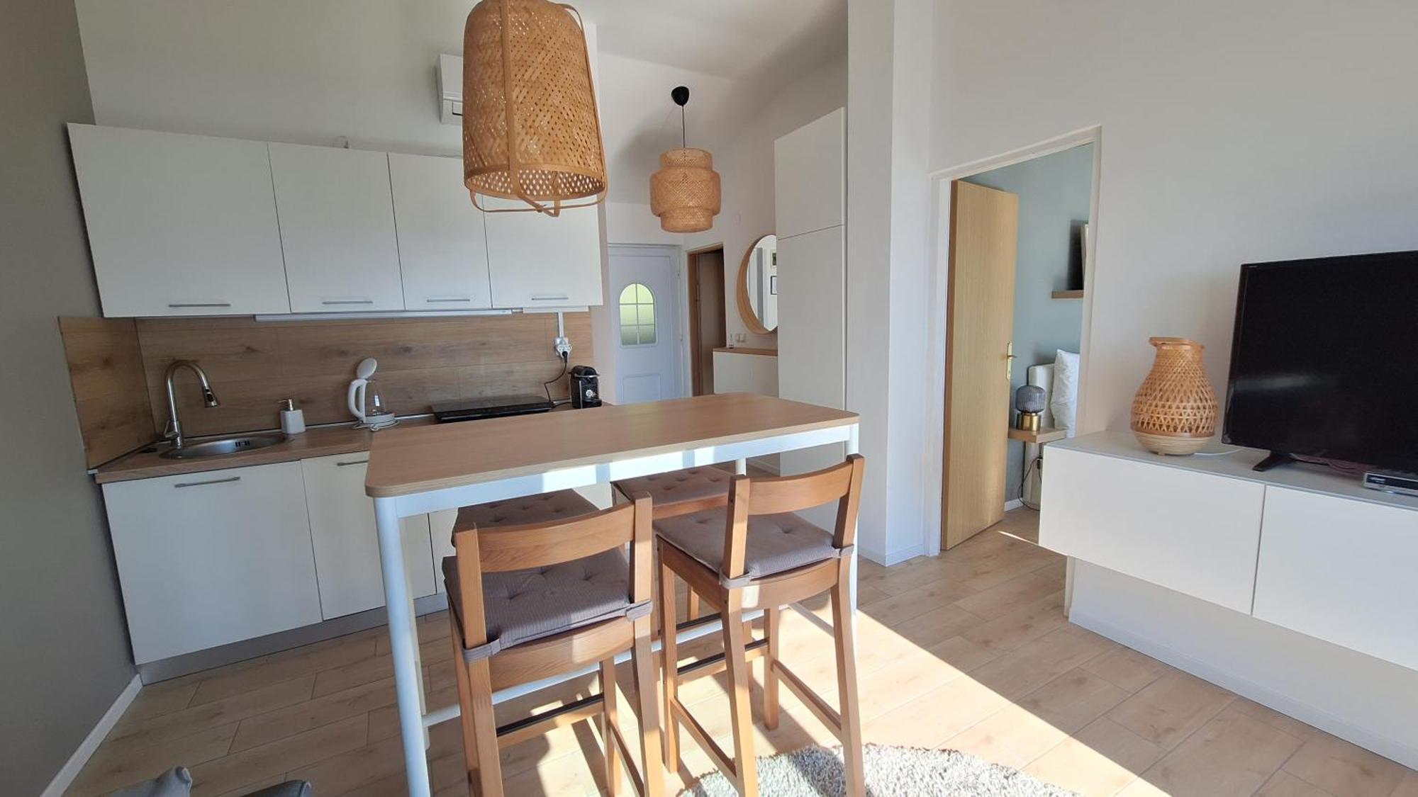 Ferienwohnung mit 180° Meerblick  Dobreć Exterior foto