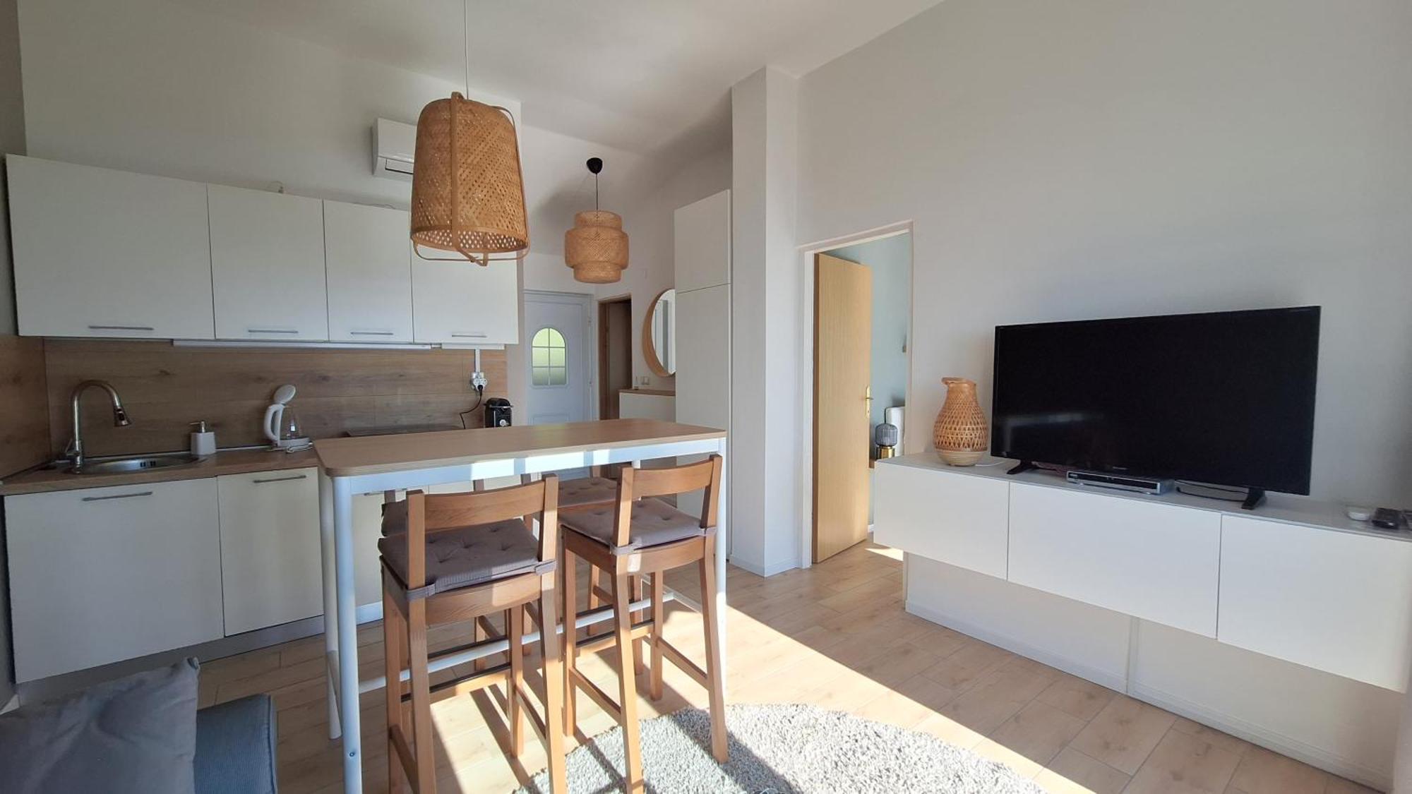 Ferienwohnung mit 180° Meerblick  Dobreć Exterior foto